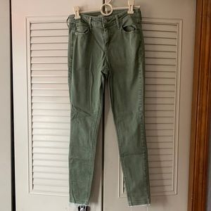 Old Navy Green Rockstar Jeans